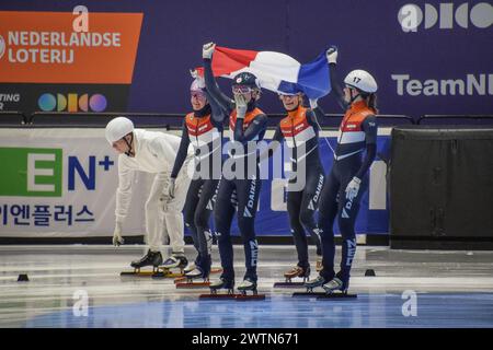 Rotterdam, Niederlande. März 2024. Ahoy Rotterdam, 15. März 2024 Relay Woman Final, 17. März 2024 in Rotterdam Ahoy, NL (Arne van der Ben/SPP) Credit: SPP Sport Press Photo. /Alamy Live News Stockfoto