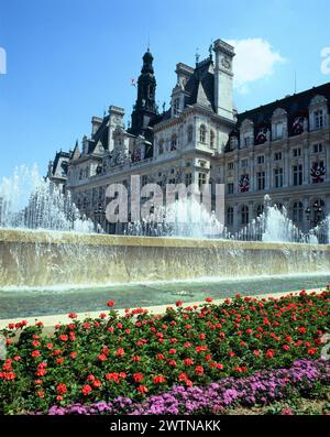 Frankreich. Paris. Hotel de Ville. (Rathaus). Stockfoto