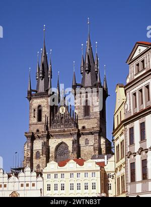 Tschechische Republik. Prag. Altstadt. Die Kirche unserer Lieben Frau vor Týn. Stockfoto