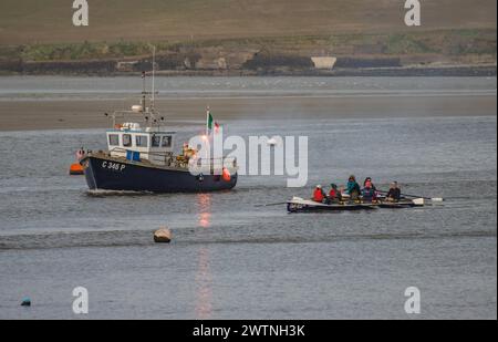 Courtmacsherry Land und Sea St. Patrick's Day Parade, März 2024 Stockfoto