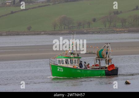 Courtmacsherry Land und Sea St. Patrick's Day Parade, März 2024 Stockfoto