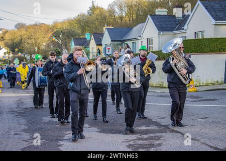 Courtmacsherry Land und Sea St. Patrick's Day Parade, März 2024 Stockfoto