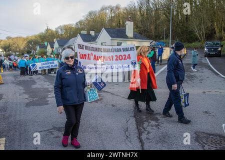 Courtmacsherry Land und Sea St. Patrick's Day Parade, März 2024 Stockfoto