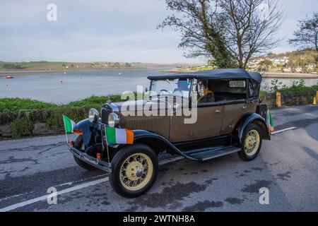 Courtmacsherry Land und Sea St. Patrick's Day Parade, März 2024 Stockfoto
