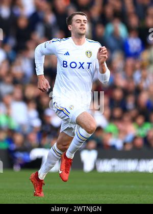 Leeds, Großbritannien. März 2024. Patrick Bamford von Leeds United während des SKY Bet EFL Championship Matches Leeds United gegen Millwall FC in Elland Road, Leeds, England, Großbritannien am 17. März 2024 Credit: Every Second Media/Alamy Live News Stockfoto