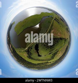 Vollkreis-Panorama: Luftbild: Impressionen: Achterwasser, Usedom (nur für redaktionelle Verwendung. Keine Werbung. Referenzdatenbank: http://www.36 Stockfoto