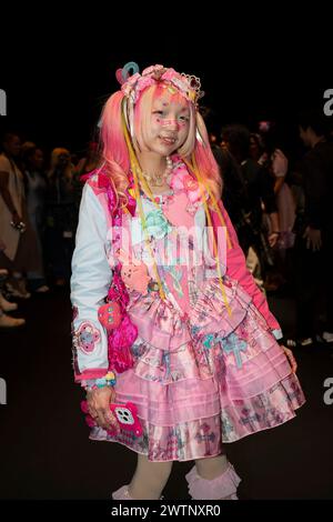 Tokio, Japan. März 2024. Teilnehmer, 16. März 2024 - Rakuten Fashion Week in Tokio, Japan. Quelle: Keiichi Miyashita/AFLO/Alamy Live News Stockfoto