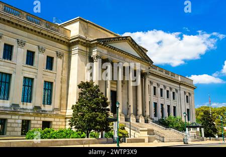 Das Franklin Institute, ein Wissenschaftsmuseum und das Zentrum für wissenschaftliche Bildung und Forschung in Philadelphia, Pennsylvania, USA Stockfoto