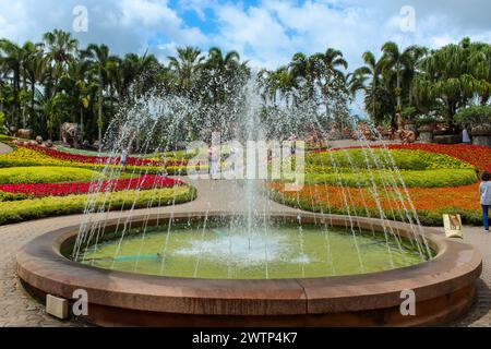 Der beste Garten der Welt im Nongnooch Garden. Dieser Ort ist berühmt für Thailand, Pattaya, Chonburi, Thailand Stockfoto