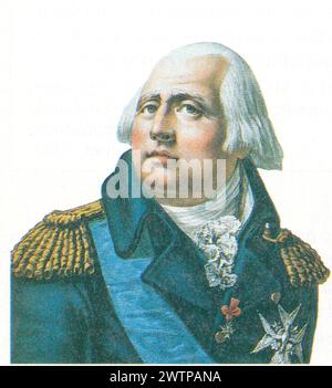 Louis XVIII — né le 17 novembre 1755 à Versailles sous le nom de Louis Stanislas Xavier de France et par ailleurs comte de Provence (1755-1795) — EST Stockfoto