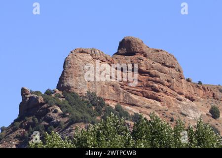 Berge im Weber Canyon von Devils Rutsche Stockfoto