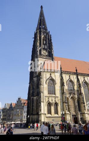 St. Lamberti-Kirche, Münster, Münsterland, Nordrhein-Westfalen, Deutschland, Europa Stockfoto