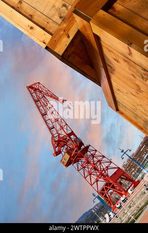 Berühmte Kran namens Carola, Bilbao, Biskaya, Baskenland, Euskadi, Euskal Herria, Spanien, Europa Stockfoto