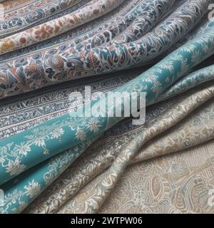 Textil aus indischer Baumwolle Stockfoto