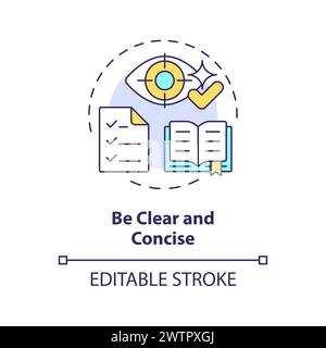 Geben Sie ein klares und prägnantes Symbol für das mehrfarbige Konzept ein Stock Vektor