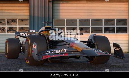 Redbull RB-20: Der RB20-Wagen, den RedBull-Fahrer in der Formel-1-Saison 2024 fahren werden. Stockfoto