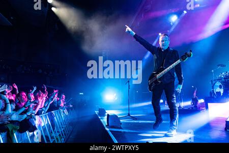 OMD, Orchestermanöver in the Dark, Southend Cliffs Pavilion, 17. März 2024 Stockfoto