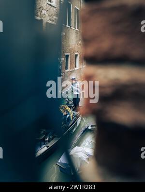 Stadt Venedig während der Karnevalswoche Februar 2023 Stockfoto