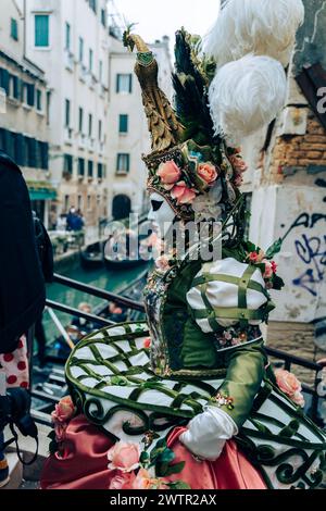 Stadt Venedig während der Karnevalswoche Februar 2023 Stockfoto