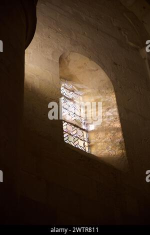 Die mittelalterliche Kirche Saint Honoratus in Les Alyscamps, Arles, Frankreich Stockfoto