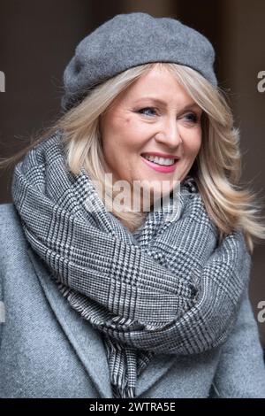 London, Großbritannien. März 2024. Esther McVey – Minister ohne Portfolio im Kabinett kommt zu einer Kabinettssitzung in der Downing Street. Quelle: Justin Ng/Alamy Live News. Stockfoto