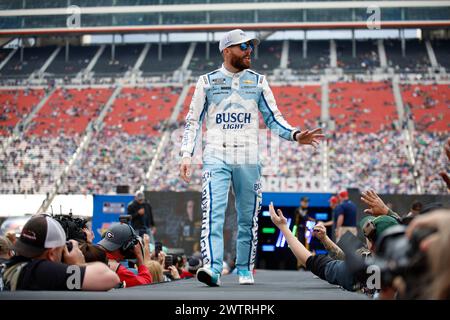 Ross Chastain wird für die Food City 500 in Bristol, TN, USA vorgestellt. (Foto: © Stephen A Arce Action Sports Photography/Cal Sport Media) Stockfoto