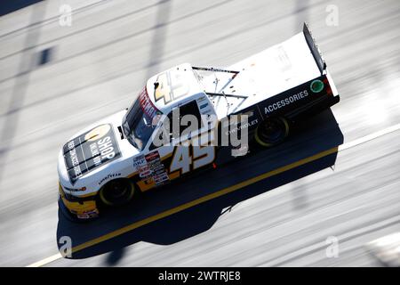 Johnny Sauter trainiert für das Weather Guard Truck Race in Bristol, TN, USA. Stockfoto