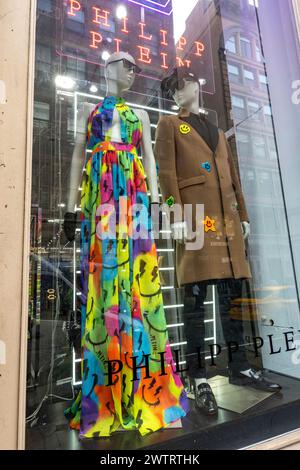 Philipp Plein Store Window in SoHo, New York City, USA 2024 Stockfoto