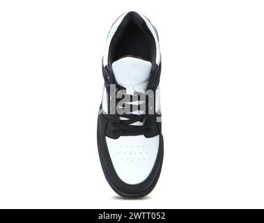 Trendige und modische leichte Sneakers auf weißem Hintergrund Stockfoto
