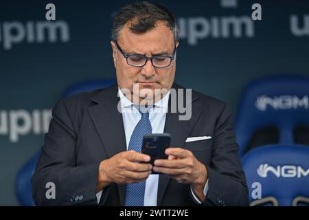 Fotorepertoire, Italien. März 2024. FOTOREPERTOIRE - Empoli - Joe Barone (General Manager von ACF Fiorentina) während des Spiels Empoli FC gegen ACF Fiorentina, italienischer Fußball Serie A in Empoli, Italien, 21. August 2022 (Empoli - 2022-08-21, Lisa Guglielmi) ps des Fotos und " verwendbar in Übereinstimmung mit dem Kontext, in dem es aufgenommen wurde, und ohne verleumderische Absicht des Ansehens der Menschen repräsentierte redaktionelle Nutzung nur Credit: Independent Photo Agency/Alamy Live News Stockfoto