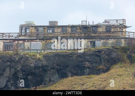 Gin Leiter ehemalige WW 2 ehemalige Radarstation in der Nähe von North Berwick Schottland. Stockfoto