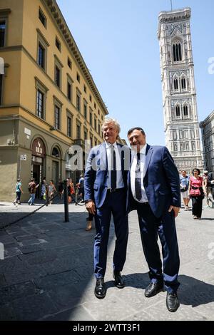 Fotorepertoire, Italien. März 2024. FOTOREPERTOIRE - Florenz - Basilika Santa Maria del Fiore. Feierliche Beerdigung für Franco Zeffirelli. Auf dem Foto Giancarlo Antognoni mit Joe Barone, ACF Fiorentina (Florenz - 18.06.2019, Claudio Fusi) ps kann das Foto in Übereinstimmung mit dem Kontext verwendet werden, in dem es aufgenommen wurde, und ohne diffamierende Absicht des Dekorums der repräsentierten Personen redaktionelle Verwendung nur Credit: Unabhängige Fotoagentur/Alamy Live News Stockfoto