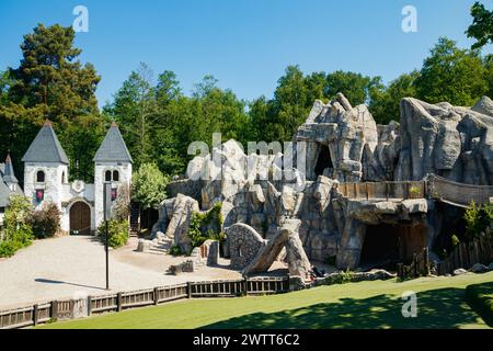 VIMMERBY, SCHWEDEN - 14. Juni 2023: Freizeitpark Astrid Lindgren's World, die Brüder Löwenherz. Stockfoto