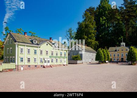 VIMMERBY, SCHWEDEN - 14. Juni 2023: Freizeitpark Astrid Lindgren's World. Die Winzige, Winzige Stadt. Stockfoto