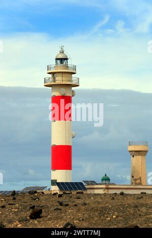 Faro de Tostón, El Cotillo, Fuerteventura, Kanarische Inseln, Spanien. Stockfoto