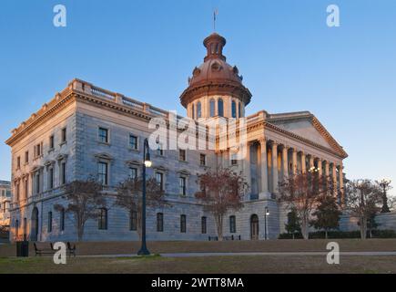 South Carolina State House, 1855 im Stil des griechischen Revivals erbaut, ist ein National Historic Landmark in Columbia, South Carolina Stockfoto