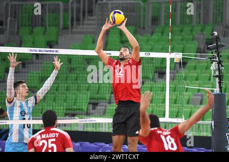 Hossam Abdalla (Ägypten). Volleyball-Weltmeisterschaft 2022. Stockfoto