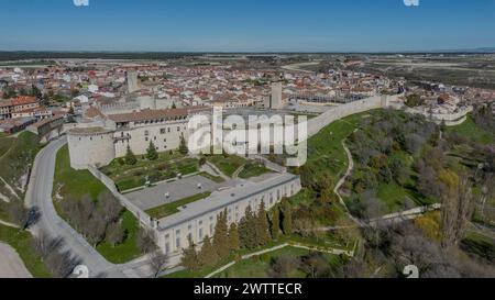 Cuellar Castle, ummauerte Stadt Segovia, Spanien Stockfoto