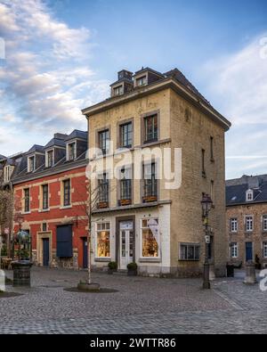 Wunderschöne Stadtansicht in der Innenstadt von Aachen Stockfoto