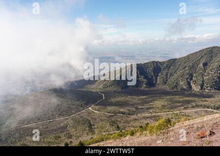 Nationalpark Vesuv. Auf dem aktiven Vulkan Vesuv, südöstlich von Neapel. Italien Stockfoto