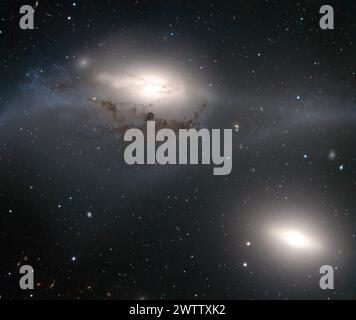 Majestätische Galaxien in einem sternenklaren Universum. Stockfoto