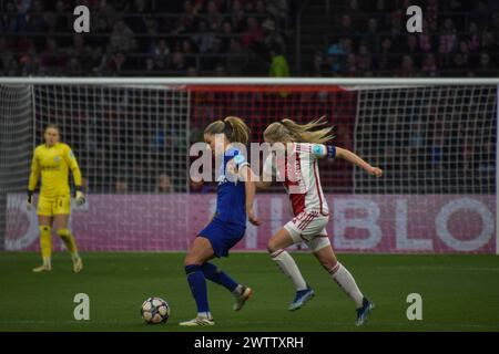 Amsterdam, Niederlande. März 2024. Amsterdam Arena, 19. märz 2024 Ajax - Chelsea in der UEFA Woman Champions League am 19. märz 2024 (Arne van der Ben/SPP) Credit: SPP Sport Press Photo. /Alamy Live News Stockfoto