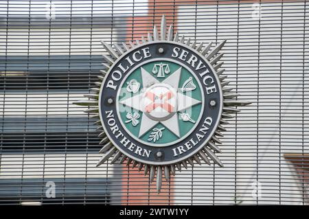 Logo der Polizei von Nordirland (PSNI) Stockfoto
