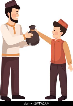 Zakat People Wohltätigkeitsorganisation Stock Vektor