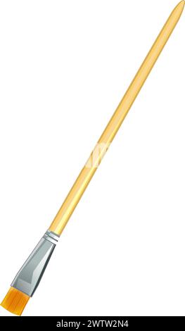 Pinsel-Zeichentricksymbol. Kreatives Zeichenwerkzeug für Künstler Stock Vektor