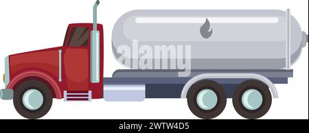 Cartoon-Symbol für Tankwagen. Öltransport. Treibstofflaster Stock Vektor