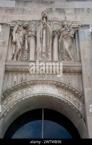 Das General Medical Center, Art Deco, Architektur, Detail, Krankenhaus, Außenansicht, Los Angeles, Kalifornien, USA, Stockfoto