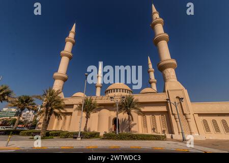 Maria die Mutter Jesu Moschee in Abu Dhabi, Vereinigte Arabische Emirate. Stockfoto