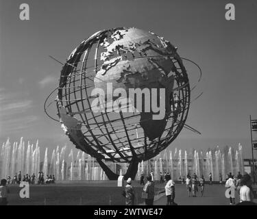 Die Unisphere, die von US Steel für die New York World's Fair 1964 in Flushing Meadow geschaffen wurde Stockfoto