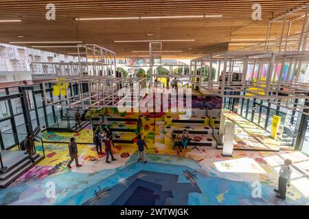 DUBAI, VAE - 29. OKTOBER 2021: Pavillon Baden-Wuerttemberg auf der Expo 2020 in Dubai, Vereinigte Arabische Emirate. Stockfoto